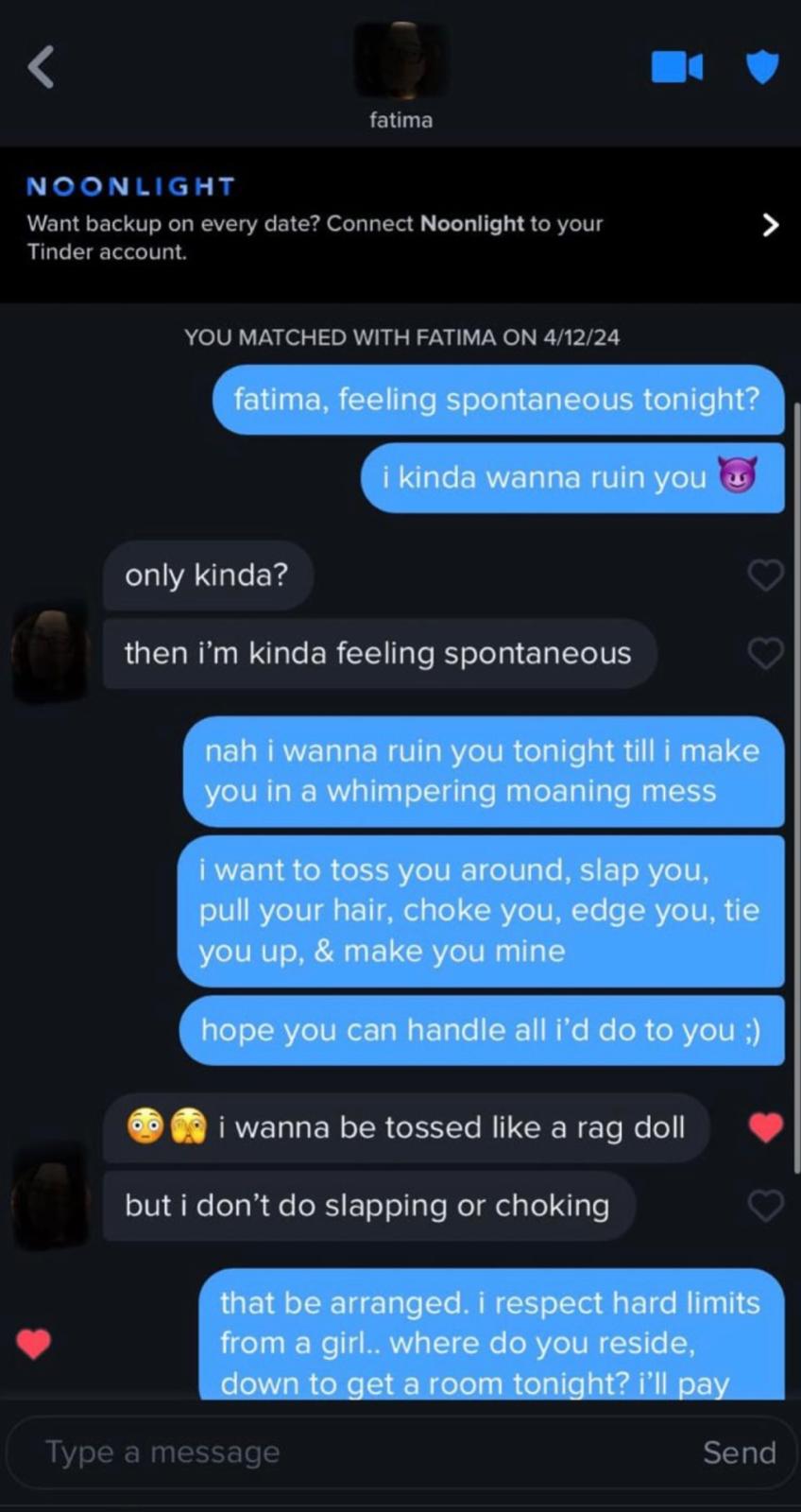 how to get laid on tinder example