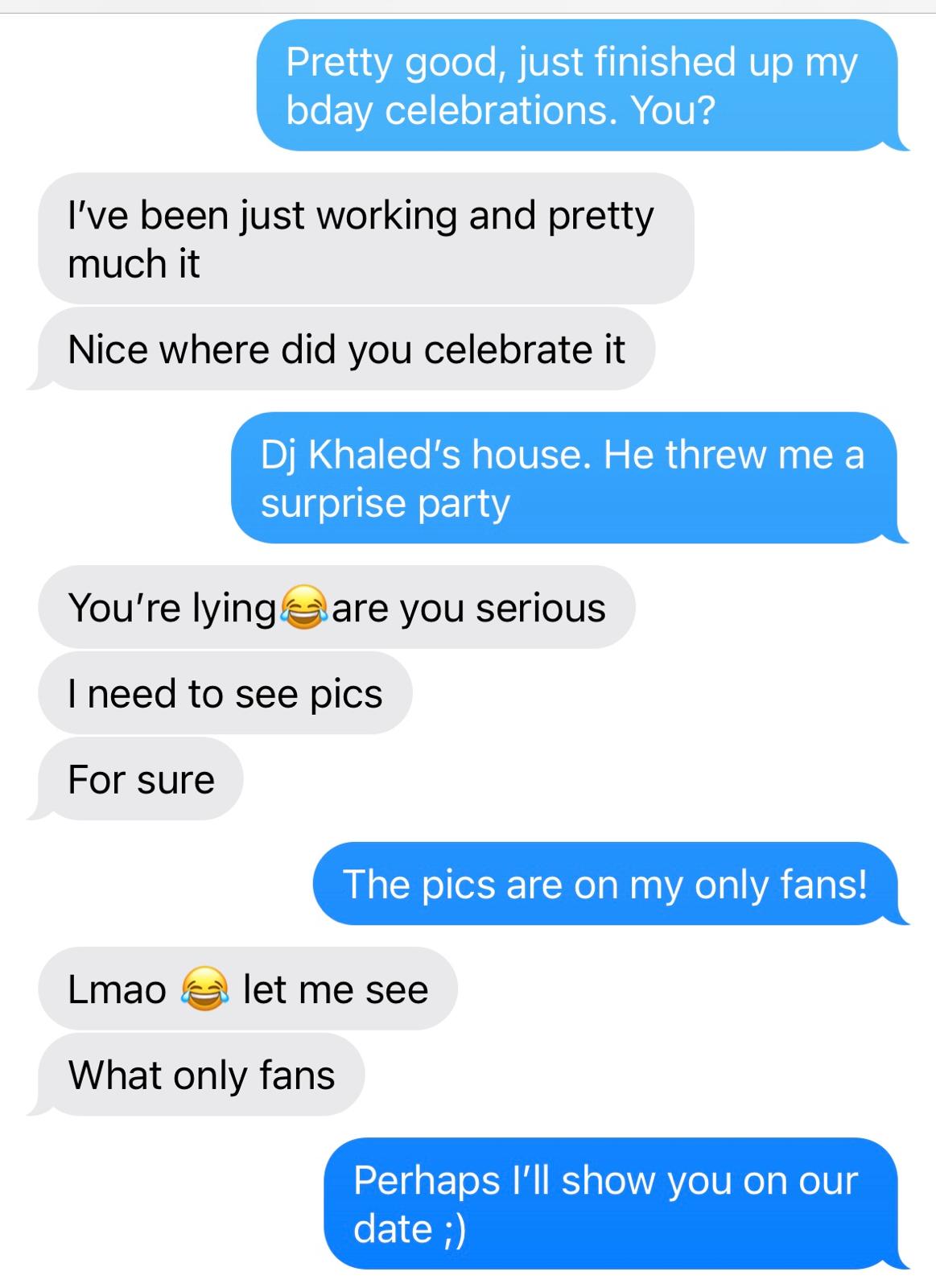 flirting text example