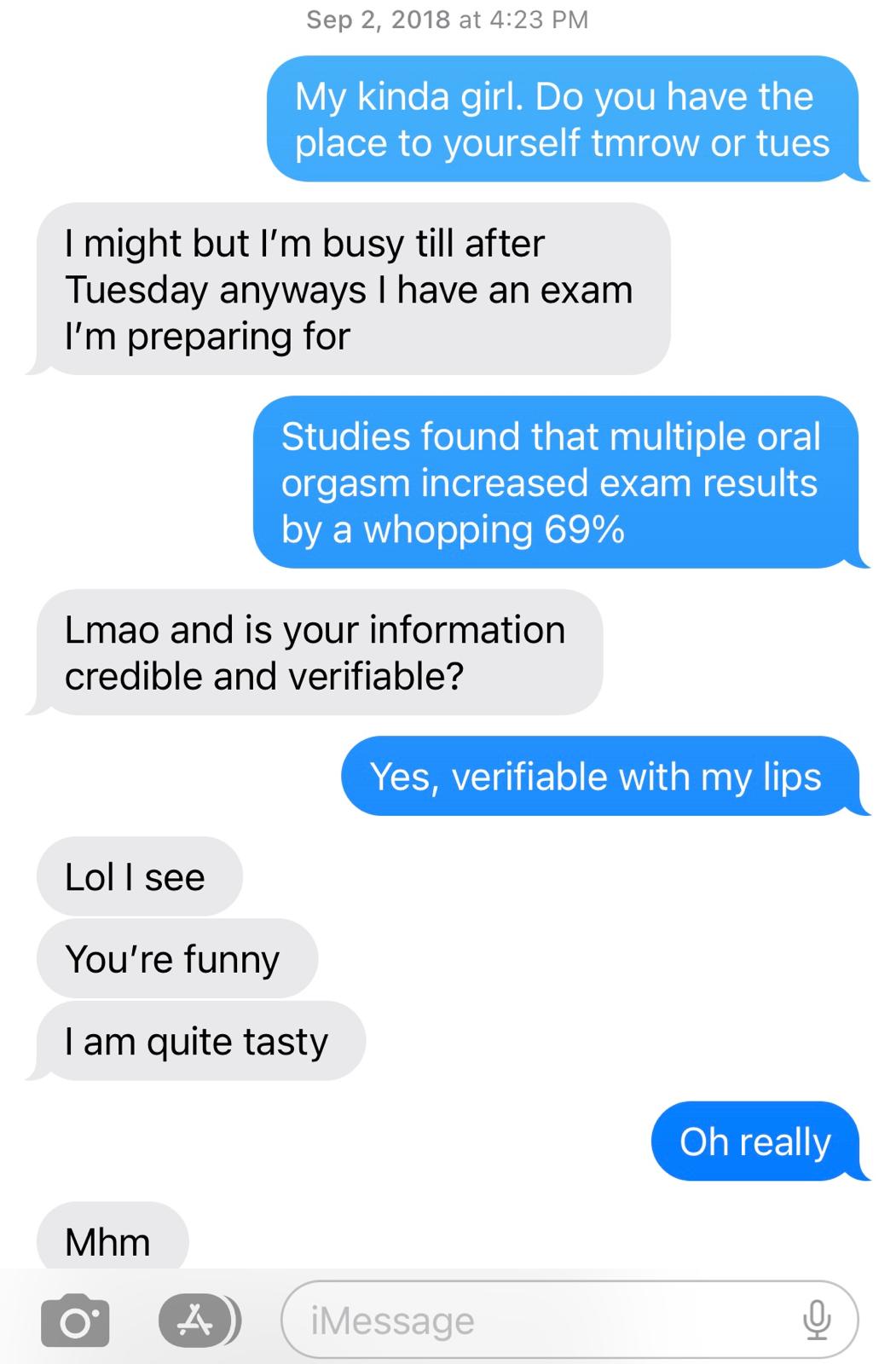 flirty text example