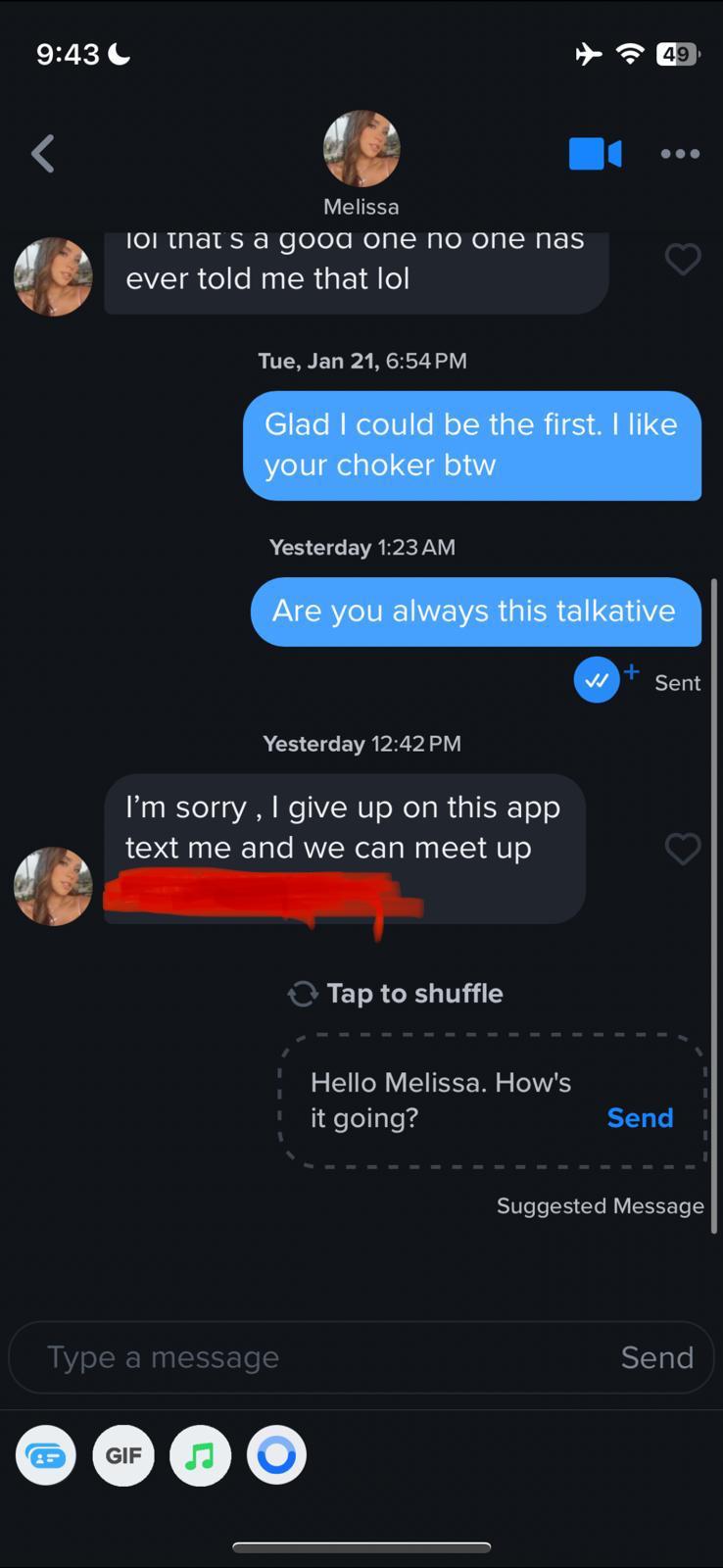 best tinder pickup line example
