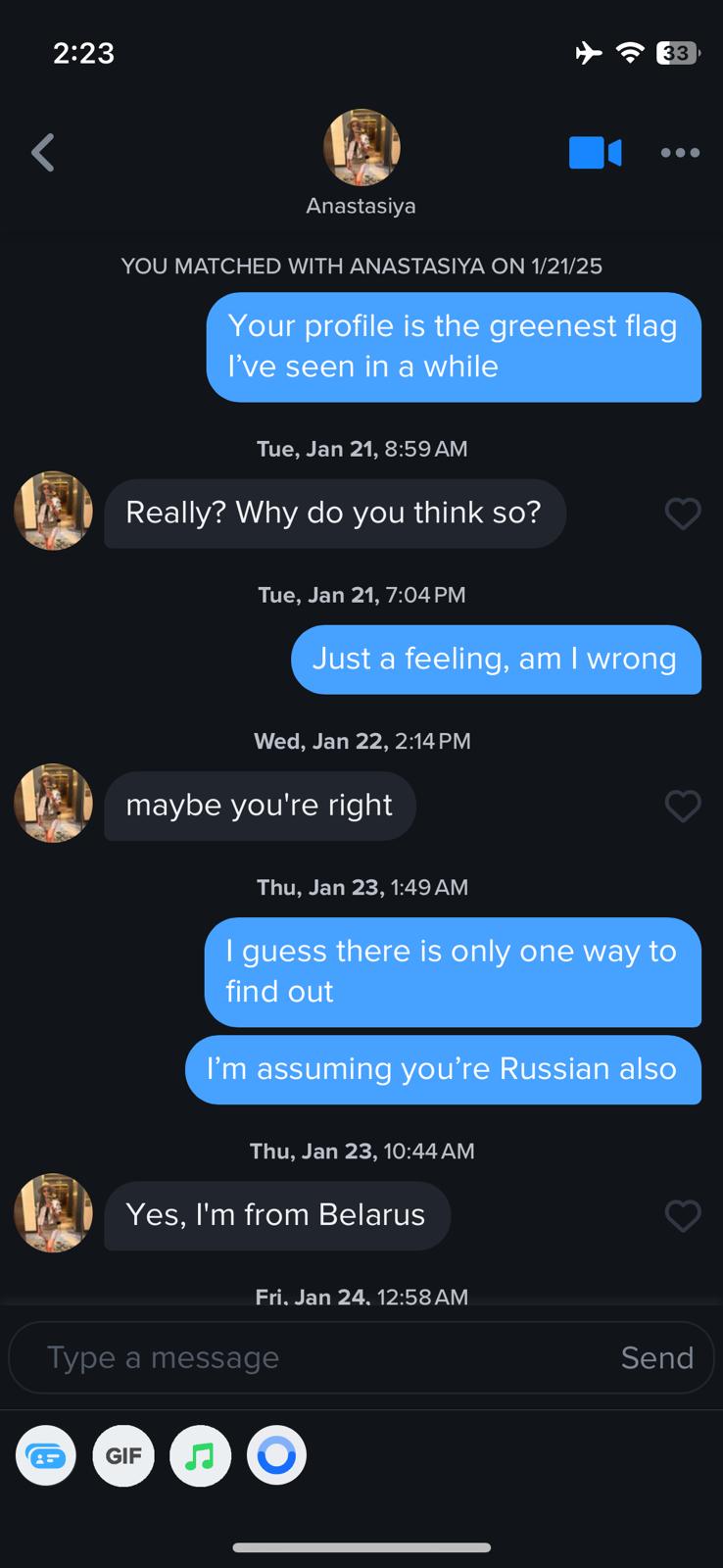 witty pickup line tinder